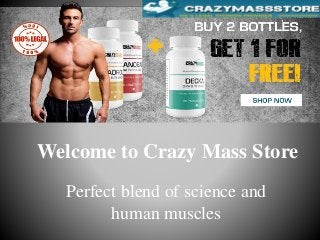 Welcome to Crazy Mass Store
Perfect blend of science and
human muscles
 