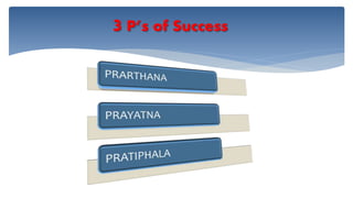3 P’s of Success
 