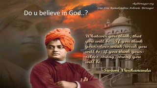 Do u believe in God..?
 