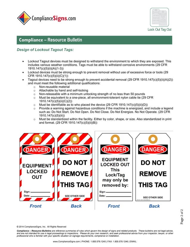 Lockout Tagout Safety Resources | PDF