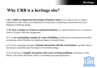 Urban Study of CRB