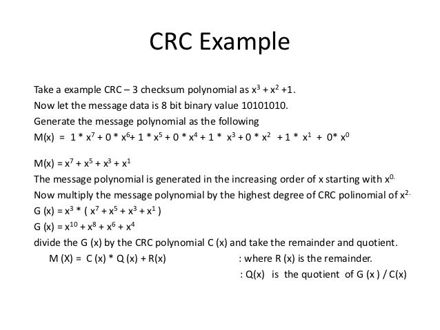 cyclic redundancy check program in c with explanation cyclic redundancy check program in c with explanation