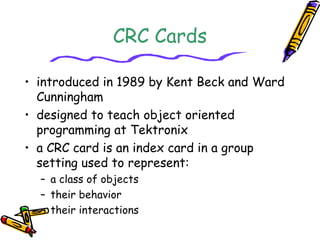 Crc cards | PPT