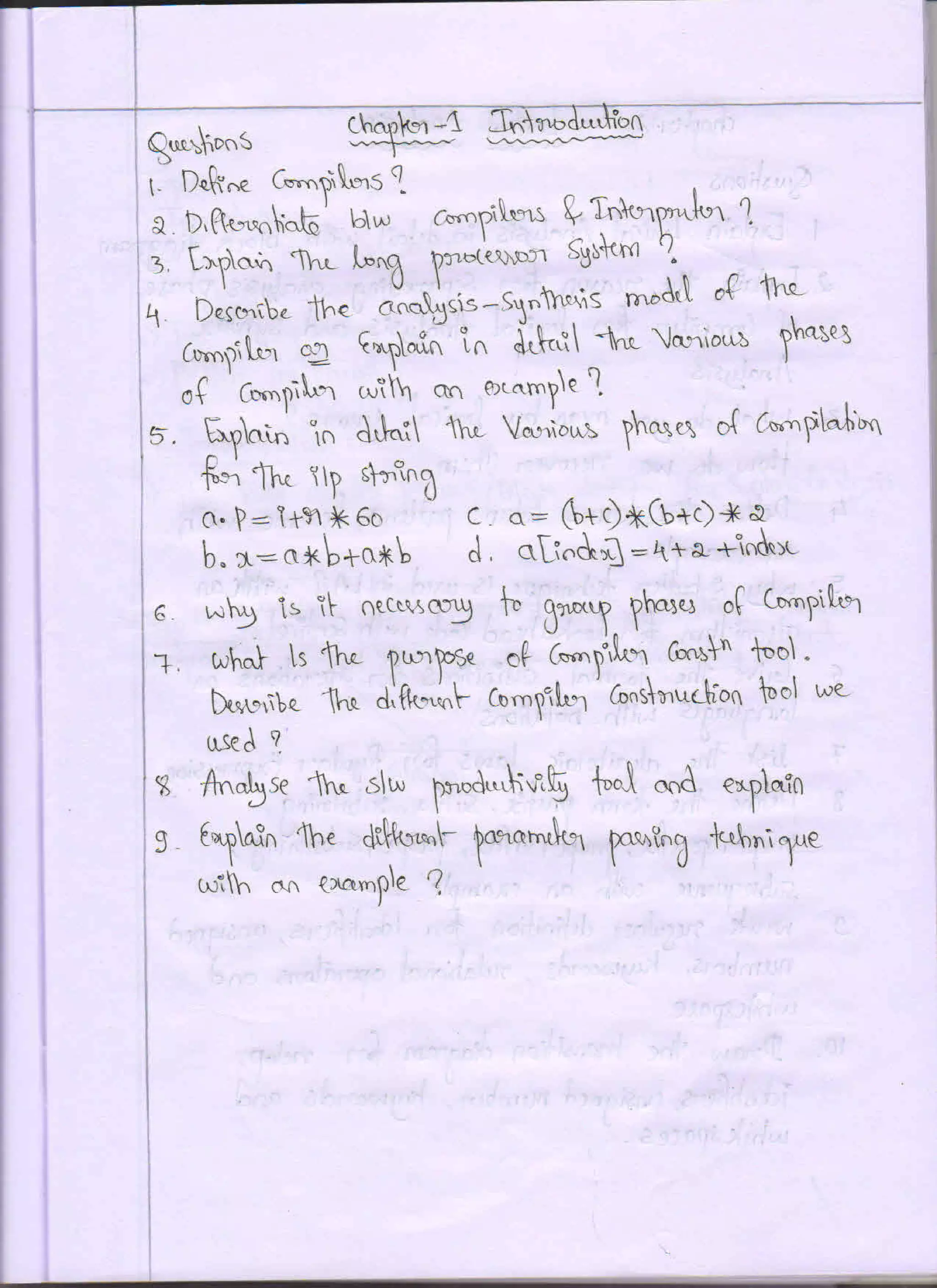 Prof Chethan Raj C, System software - compiler design