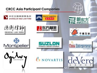 CRCC Asia Participant Companies 