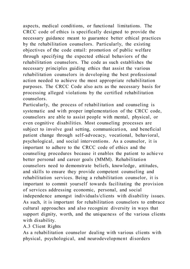 CRCC CODE OF ETHICSCRCC CODE OF ETHICS