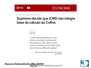 Recurso Extraordinário (RE) 240785 
fabiorodrigues.com.br 
 