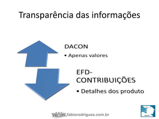 Transparência das informações 
fabiorodrigues.com.br 
 