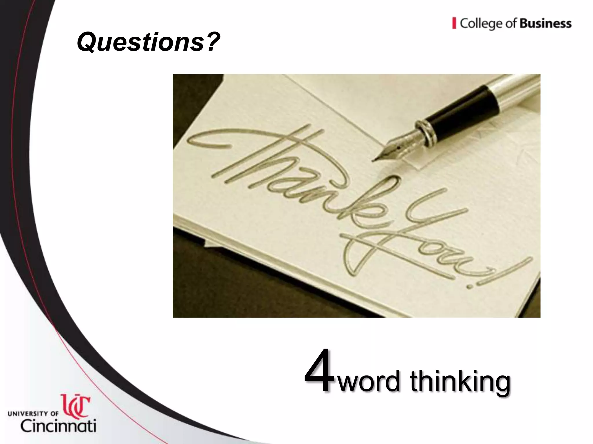 Questions?




             4word thinking
 