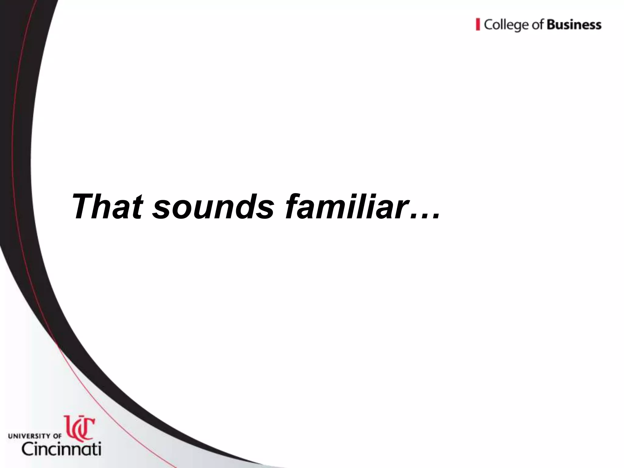 That sounds familiar…
 