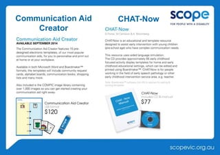 Communication Aid 
Creator 
CHAT-Now 
 