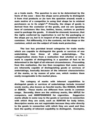 TRADE MARKS: FUNDAMENTAL ELEMENTS OF THE NEW LAW | PDF