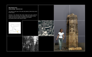 Way-finding Icons
Statue Design - Slavonic icon

The Slavonic world view of the past was guided by these idols around
the 9th century.

Featured in the welcome halls, these images also guide customers
through the centre, providing a link between the past, present & future.
These icons could be a symbol of greatness & link between
the Ukrainian nation & other Slavonic nations.
 