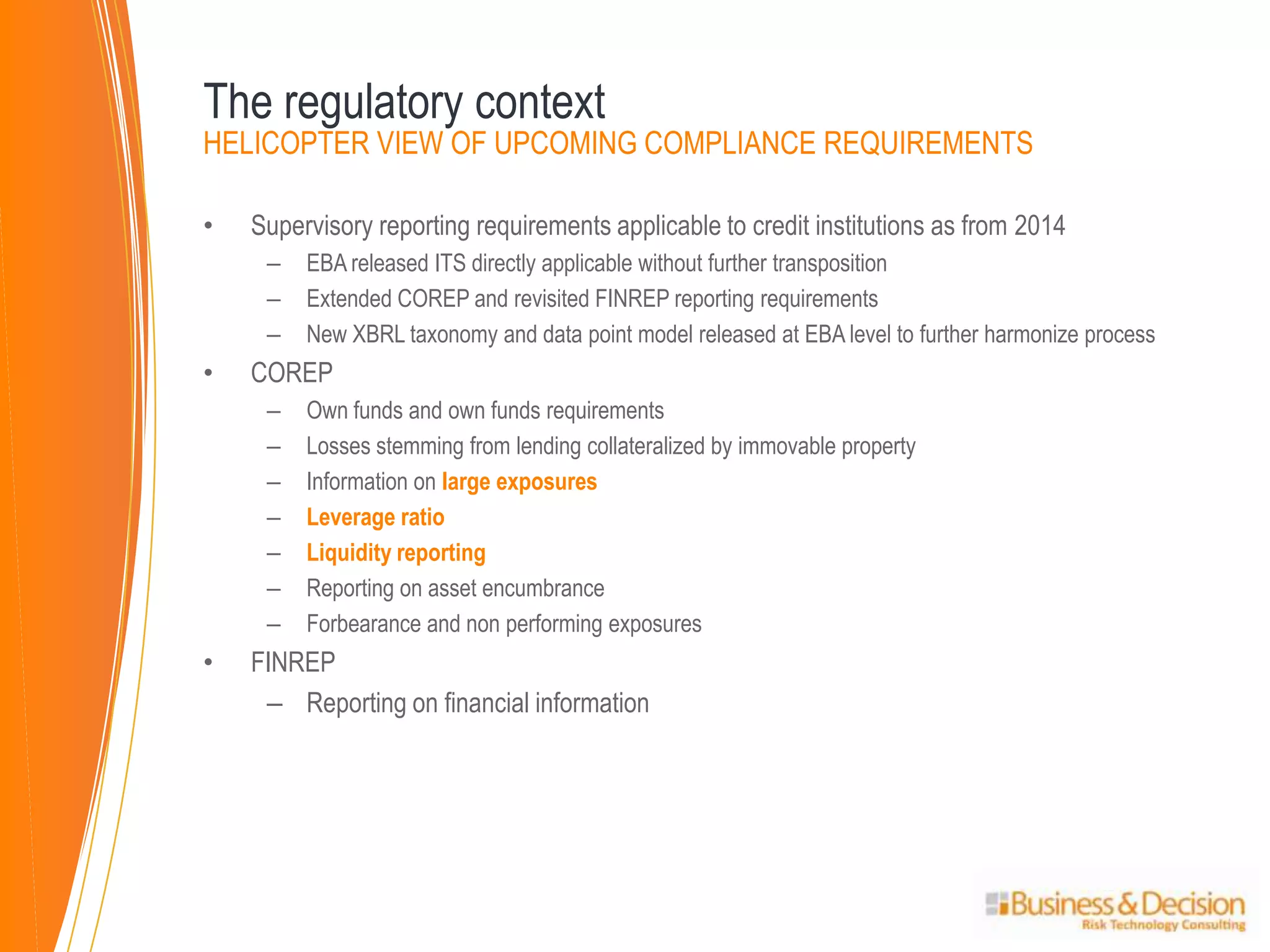 CRD IV and EBA reporting | PPTX
