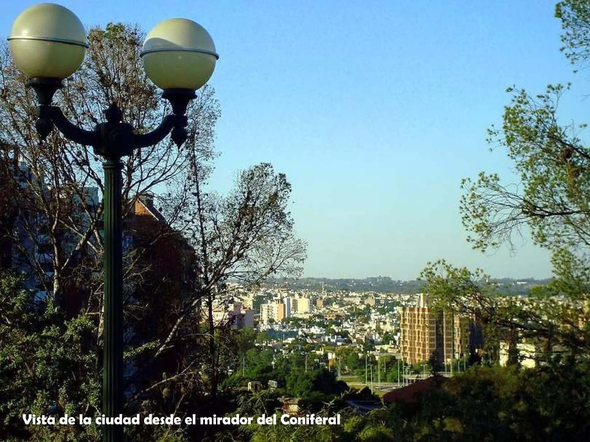 Vista de la ciudad desde el mirador del Coniferal