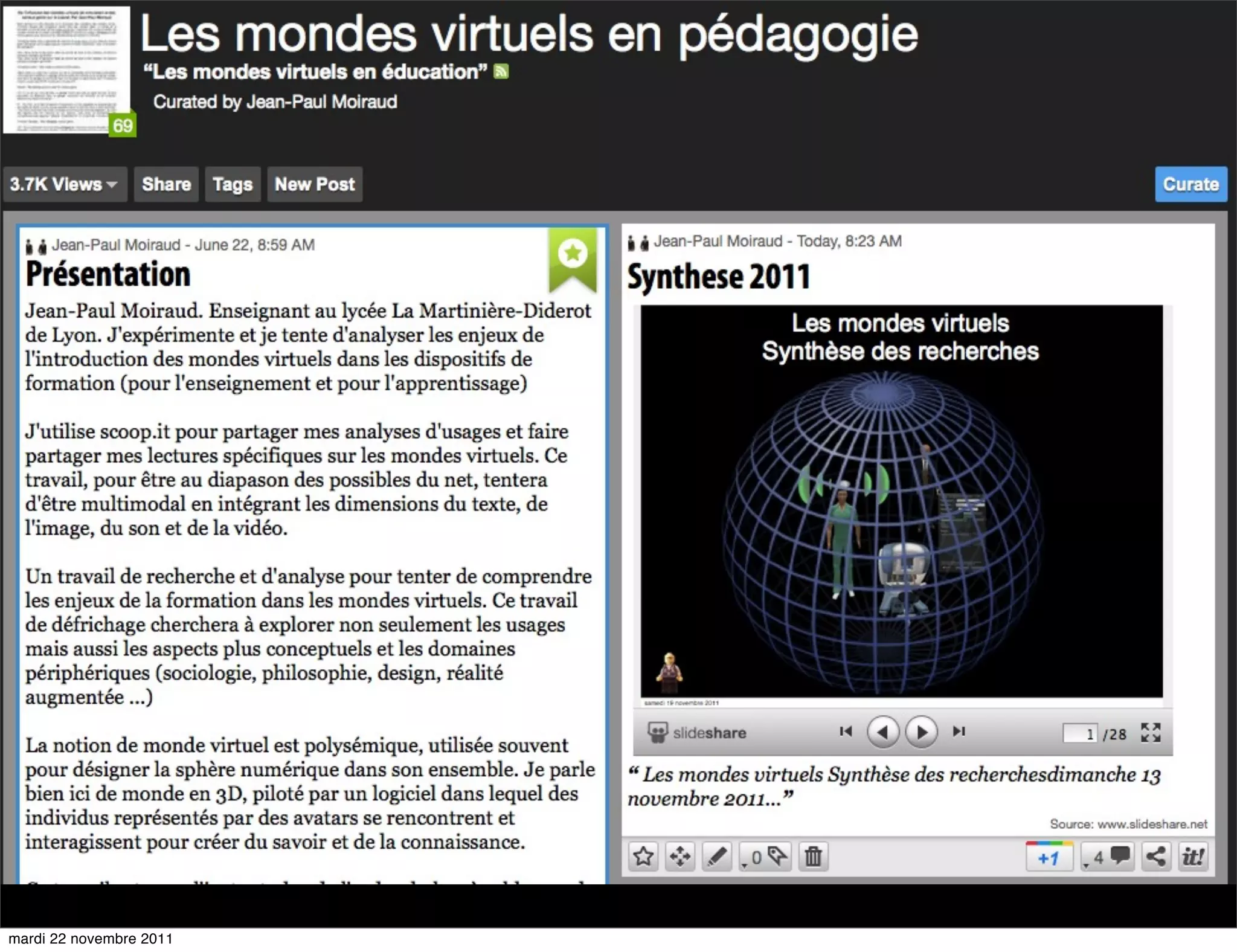 mardi 22 novembre 2011
 