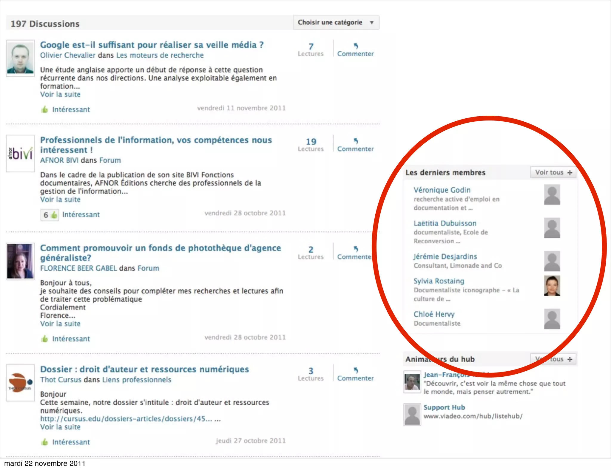 mardi 22 novembre 2011
 