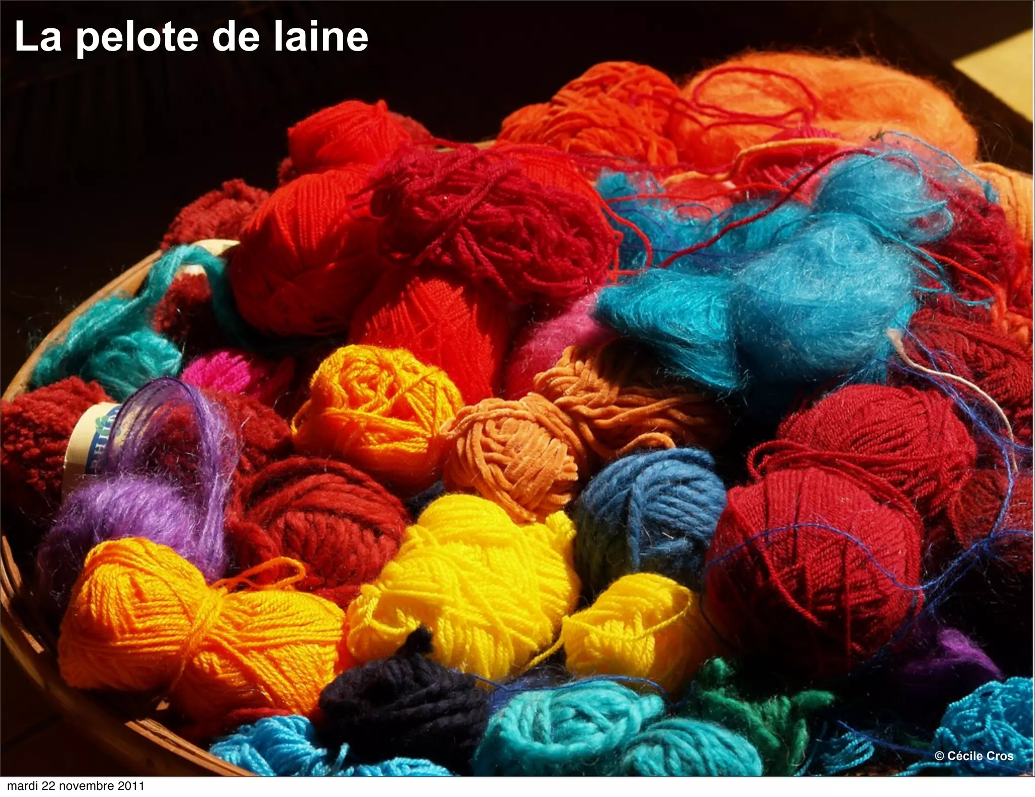 La pelote de laine




                         © Cécile Cros

mardi 22 novembre 2011
 