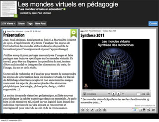 mardi 22 novembre 2011
 