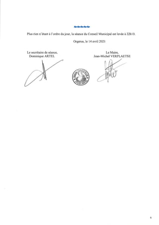 Cr du cm du 14 avril 2021