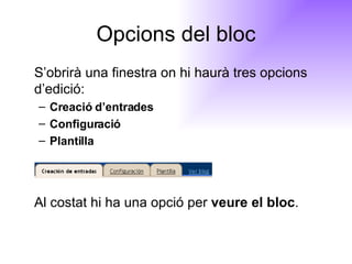 Crea El Teu Propi Bloc. Fran Victor Alba | PPT