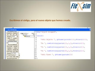 Escribimos el código, para el nuevo objeto que hemos creado. 
