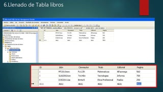 Creación de Bases de Datos en SQL Server, BDBiblioteca