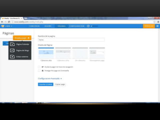 Creación de blog en weebly