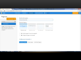 Creación de blog en weebly
