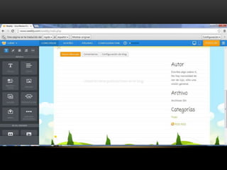 Creación de blog en weebly