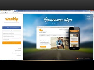 Creación de blog en weebly