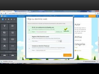 Creación de blog en weebly