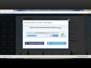 Creación de blog en weebly