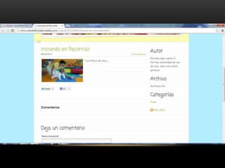 Creación de blog en weebly