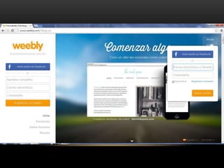 Creación de blog en weebly