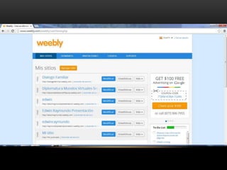 Creación de blog en weebly