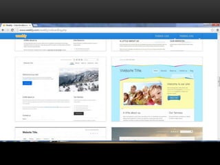 Creación de blog en weebly