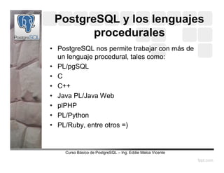 Creación de funciones postgre sql | PDF