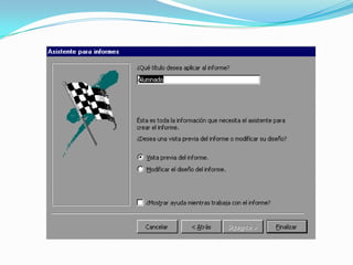 Creación de informe
