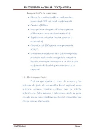 Creación de la empresa