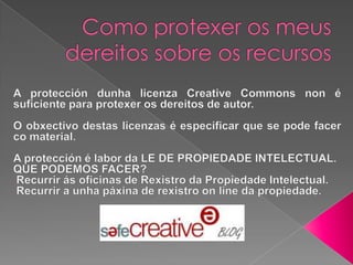 Creación de materiais propiedade intelectual