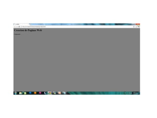 Creación de páginas web
