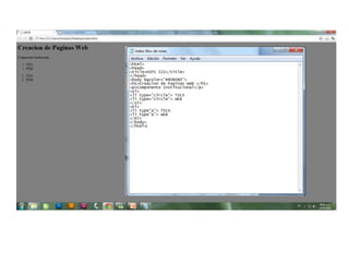 Creación de páginas web
