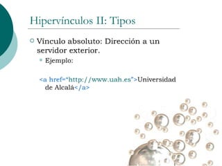 Creación de páginas web