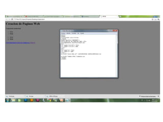 Creación de páginas web