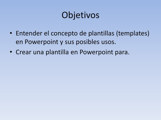 Creación de plantillas en power point | PPTX