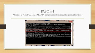 No SQL APACHE CASSANDRA - Creación de una base de datos | PPTX