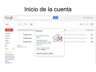 Inicio de la cuenta