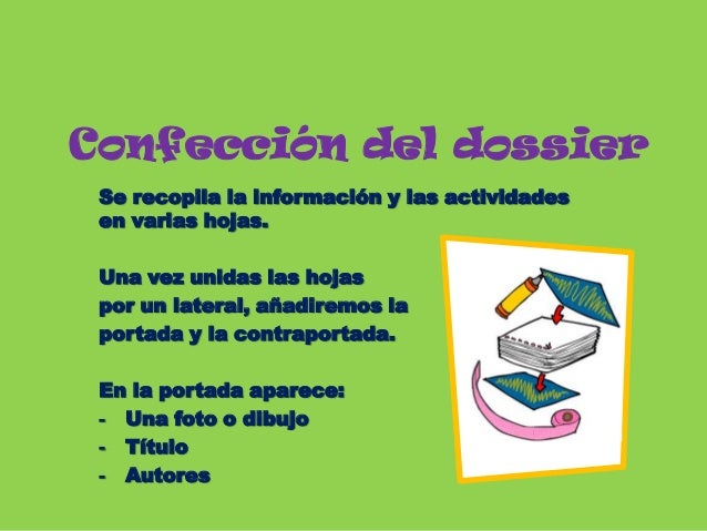 Creación de un dossier