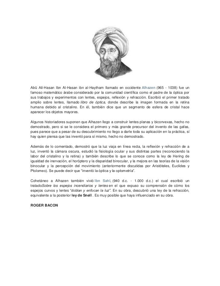 Creación Y Evolución De Las Gafas
